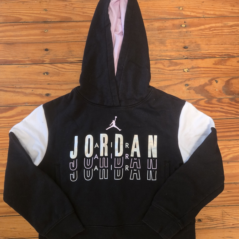 Jordan Black and White Kids Hoodie